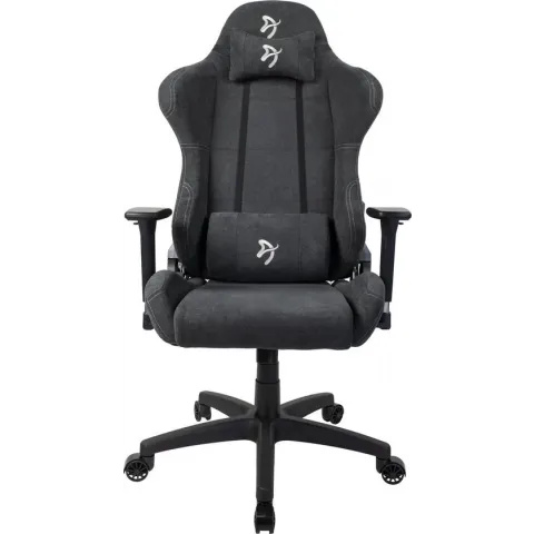 Arozzi Torretta Soft Fabric Gaming Chair - Dark Grey