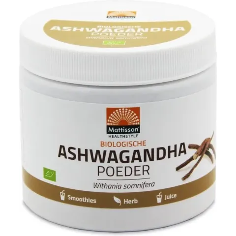 Ashwagandha Absolute BIO poeder 200 gram - Pot met 200 gram