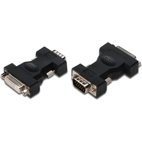 ASSMANN Electronic AK-320505-000-S kabeladapter/verloopstukje DVI-I VGA (D-Sub) Zwart