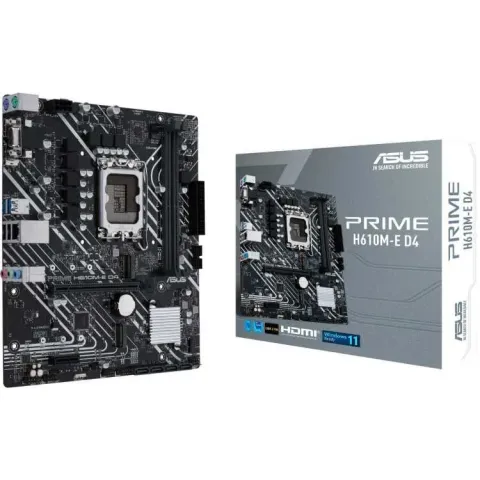 ASUS PRIME H610M-E D4 RAID, Gb-LAN, Sound, µATX