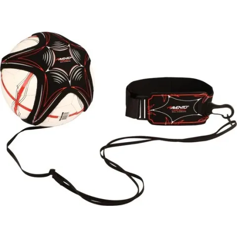 Avento Voetbalvaardigheidstrainer - Zwart/Zilvergrijs/Rood/Wit