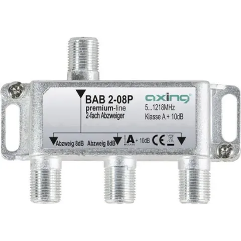 Axing BAB 2-08P Kabel-TV lasdoos 2-voudig 5 - 1218 MHz