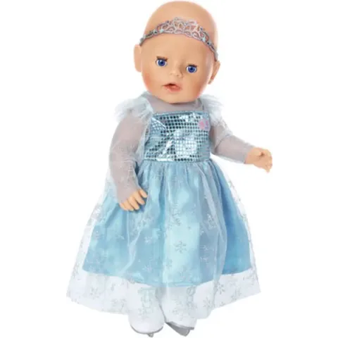 BABY born Prinses op het IJs-set met Jurk - Poppenkleding 43cm