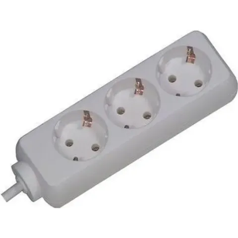Bach SELLY 3xSchuko wei§ Strom 1,5m