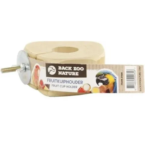 Back zoo nature fruitkuipje houder met schroef 15x13x4 cm