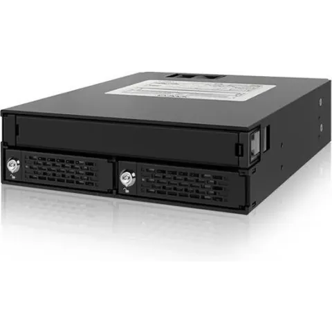 Backplane IcyDock 2x6,3cm SATAI-III/SAS in 1x5,25" HDD/SSD