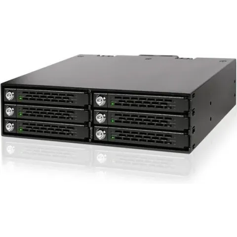 Backplane IcyDock 6x6,3cm SATAI-III in 1x5,25"SSD bis9,5 KEY