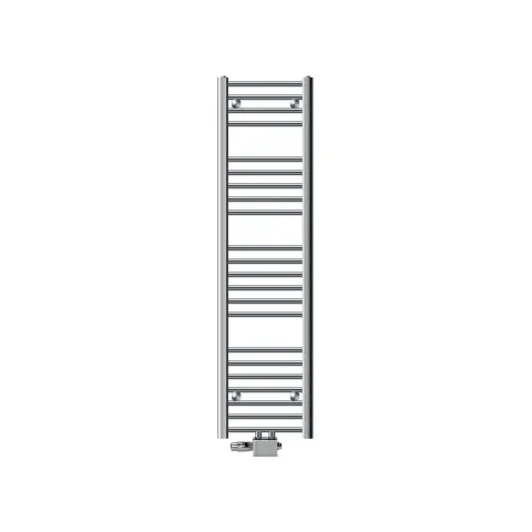 Badkamerradiator Sahara 300 X 1400 Mm Chroom Recht Midden Aansluiting