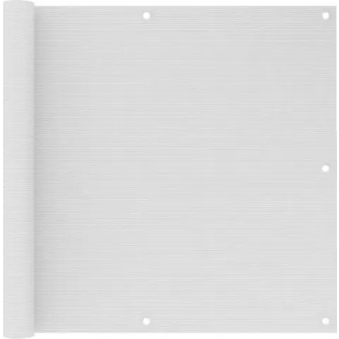 Balkonscherm 90x300 cm HDPE wit