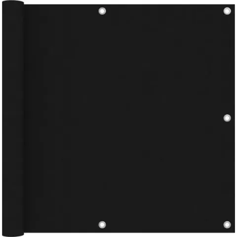 Balkonscherm 90x600 cm oxford stof zwart