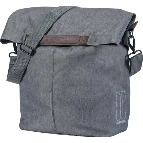 Basil City Shopper Fietstas - 16 liter - Grey melee