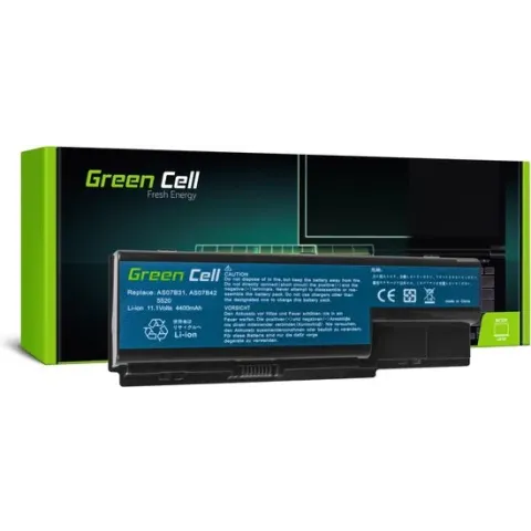 Batterij voor Acer Aspire 5520 AS07B31 AS07B32 / 11,1V 4400mAh