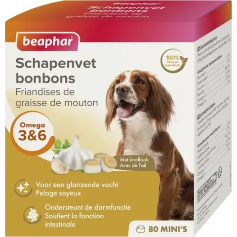 Beaphar Schapenvet Bonbons Knoflook Mini - 245 g