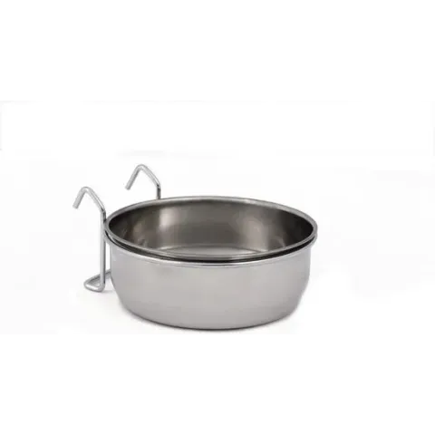 Beeztees CoopCup Inox+Houder - Hondenvoerbak - 0,9L - 15 cm