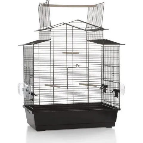 Beeztees Iza 3 Open Vogelkooi - Zwart - 59 x 38 x 65 cm