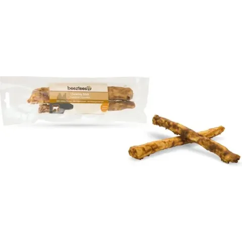 Beeztees kauwstaaf kipsmaak. 18 cm. 2x 55-60 gram.