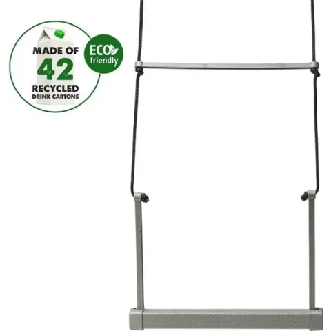 Beeztees Kippenschommel -  Kippen Accessoires - 100% Gerecycled Plastic - Grijs/Groen - 40x5x30 cm inclusief 2x2m touw