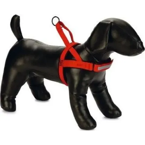 Beeztees Parinca Comfort Hondentuig Nylon - Rood 32-42 cm x 20 mm