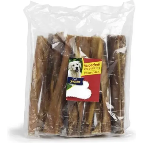Beeztees Runderkophuid Voordeel - Hondensnack - 20 cm - 10ST
