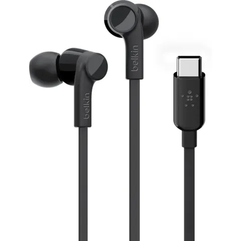 Belkin ROCKSTAR™ in-ear oordopjes met USB-C connector - Zwart