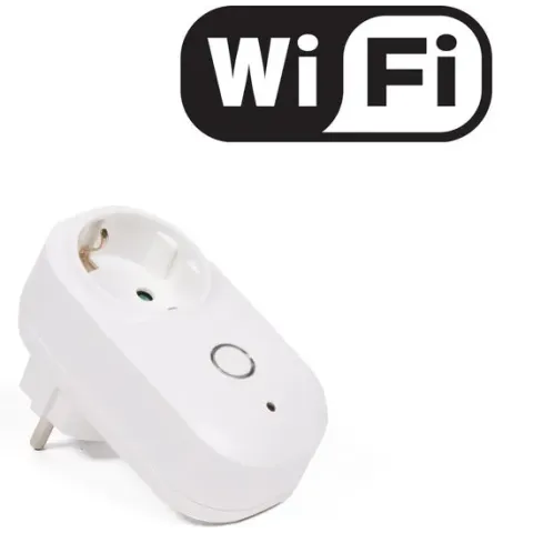 Benson Ra Stopcontact - met Randaarde - Wit - Wifi Schakelaar