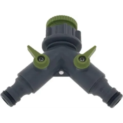 Benson Waterverdeler Tuinslang Koppeling 2-Weg 1/2" / 3/4" Soft