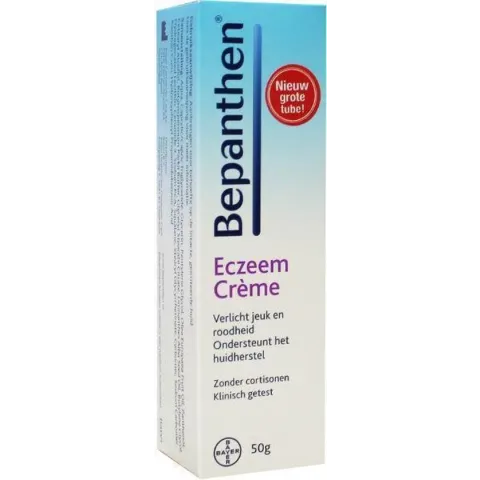 Bepanthen Eczeem Crème verlicht jeuk en roodheid bij mild tot matig eczeem, 50 gram