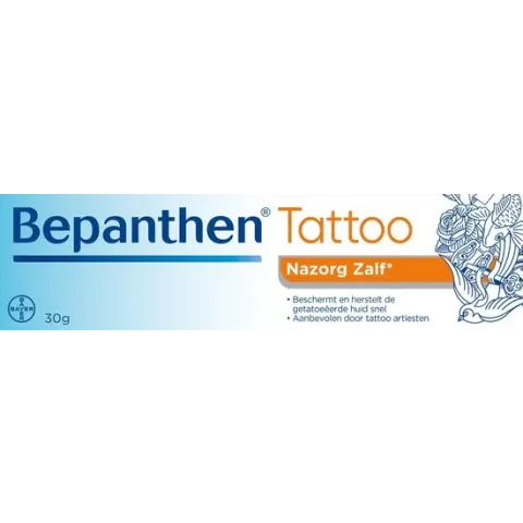 Bepanthen Tattoo Zalf voor verantwoorde zorg van de getatoeëerde huid, 30 gram
