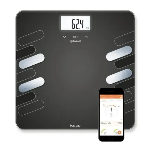 Beurer BF600 - Personenweegschaal lichaamsanalyse - Bluetooth - 180kg - Zwart