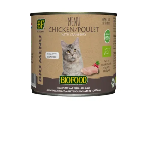 Biofood Bio Organic Menu 200 g - Kattenvoer - Kip Blik