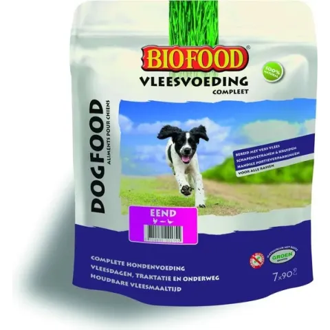 Biofood Vleesvoeding Eend - Hond - Natvoer - 1 x 800 gr