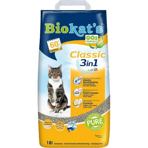 Biokat's Classic 3 In 1 - Kattenbakvulling -18 L