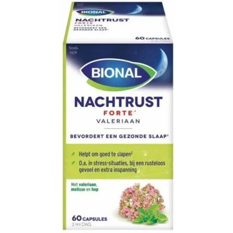 Bional Nachtrust Forte - Voedingssupplement - Met valeriaan - 60 capsules
