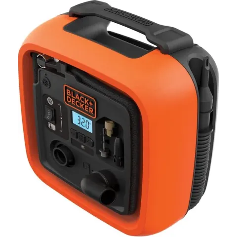 BLACK+DECKER ASI400-XJ Compressor - 12V - 160 PSI - 11 bar - met 12V DC adapter