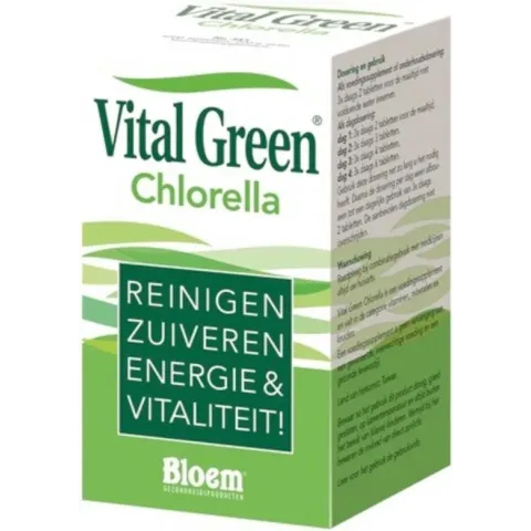 Bloem Vital Green Chlorella - 1000 Tabletten - Voedingssupplement