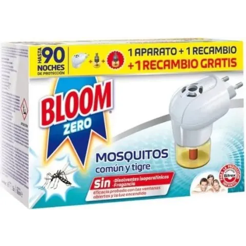 BLOOM ZERO MOSQUITOS aparato electrico + 2 recambios