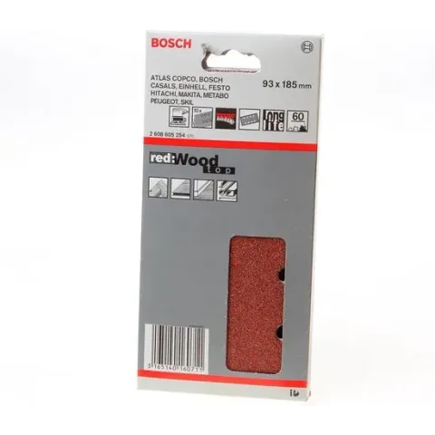 Bosch 2608900854 EXPERT Schuurvel C470 Best for Wood and Paint, 93 x 186 mm, korrel 60, 8 gaten, 10x