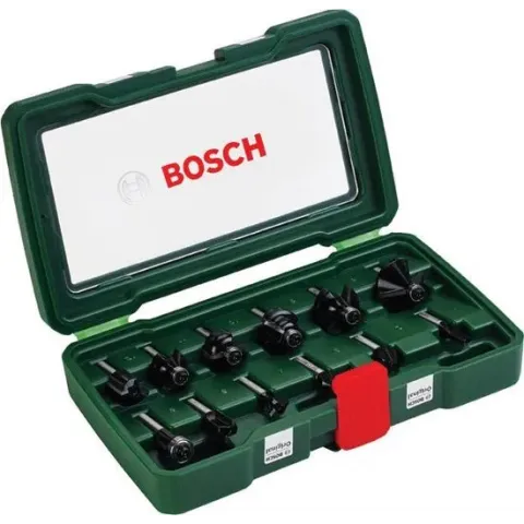 Bosch Houtfrezen 12-delig - 8 mm schacht