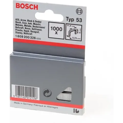 Bosch - Niet met fijne draad type 53 - 11,4 x 0,74 x 6 mm