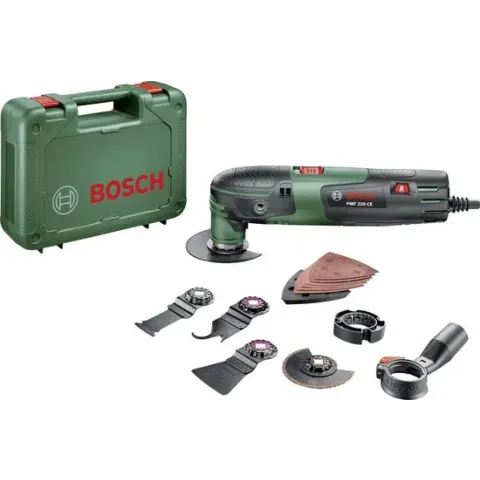 Bosch PMF 220 CE Multitool set - Oscillerend - 220 Watt -Inclusief 9 accessoires en kunststof koffer
