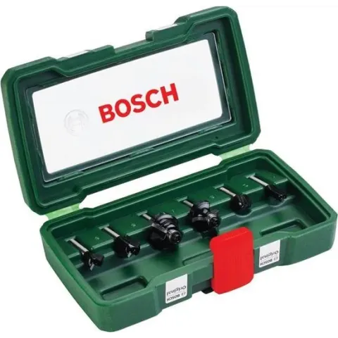 Bosch set HM-houtfrezen 6-delig - Diameter 6 mm