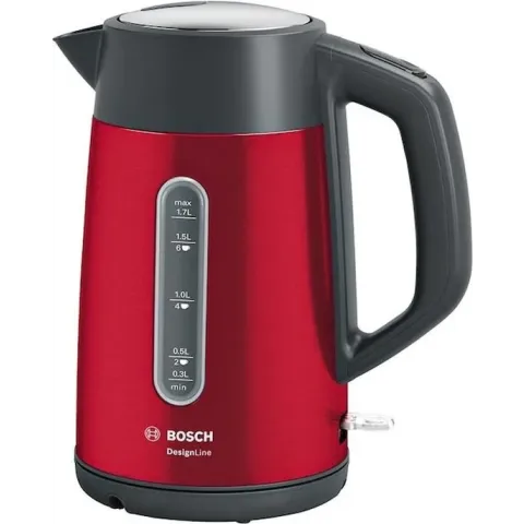 Bosch TWK4P434 DesignLine - Waterkoker - Rood / Zwart