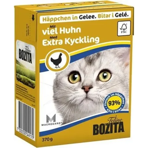 Bozita Hapjes in Gelei - met extra Kip - 16 x 370 g