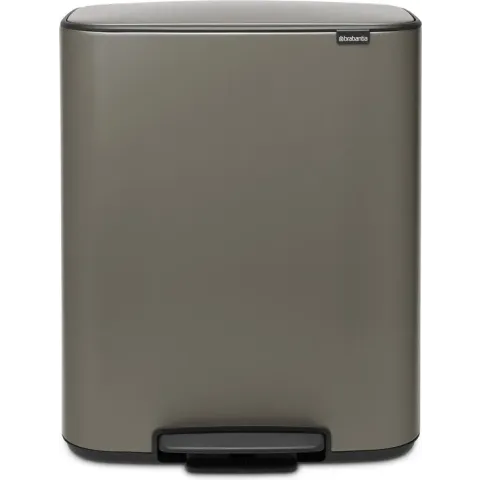Brabantia Bo Prullenbak - 2 x 30 l - Platinum