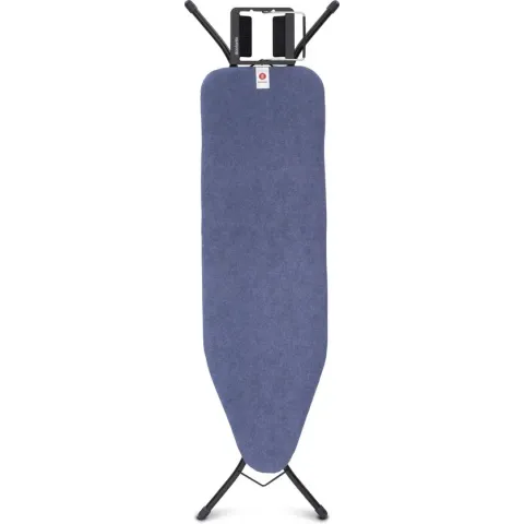 Brabantia Strijkplank B met Strijkijzerhouder - 124 x 38 cm - Denim Blue