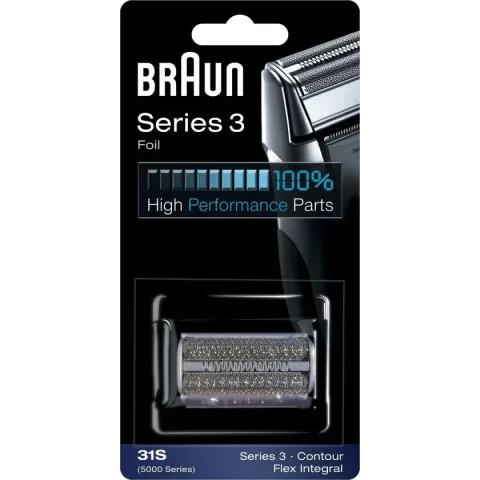 Braun Series 3 31S Foil Zilver - Vervangend Scheerblad
