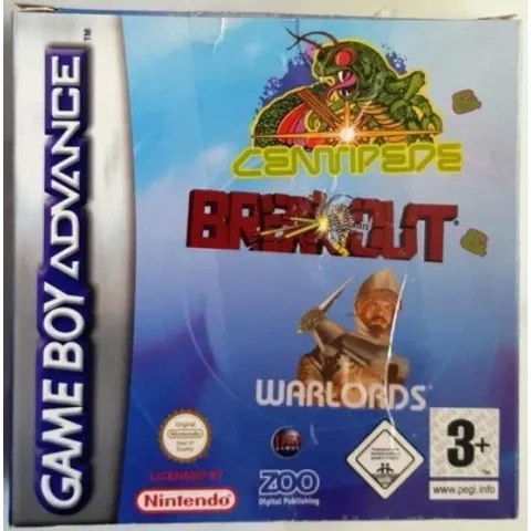 Breakout / Centipede / Warlords (GBA)
