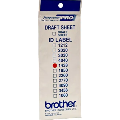 Brother ID1438 printeretiket