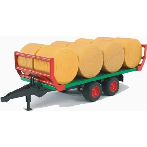 Bruder Balentransportaanhanger, Inclusief Ronde Balen