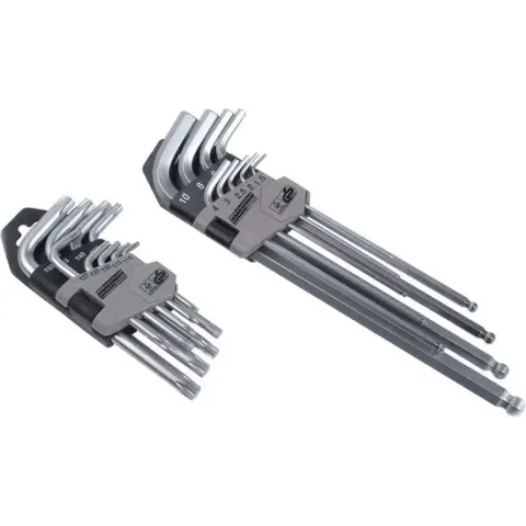 Brüder Mannesmann Torx- en inbussleutelset 18-delig 18170